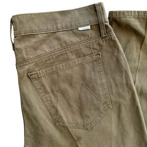 MOTHER The Dropout On the Island Olive Straight Leg 26 Waist 30" Lightweight